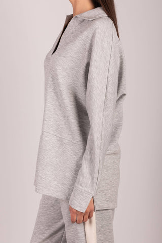 Butter Modal Collared Long Sleeve Top