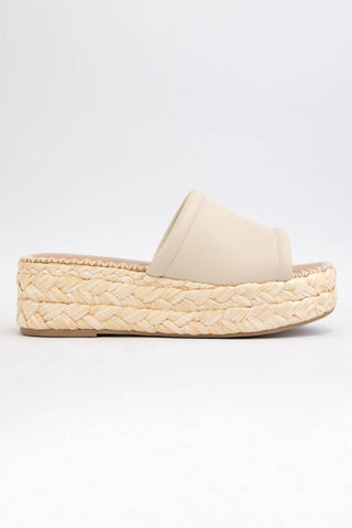 Monte Platform Raffia Slip-on