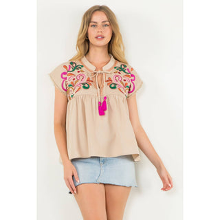 Emily Tassel Tie Top