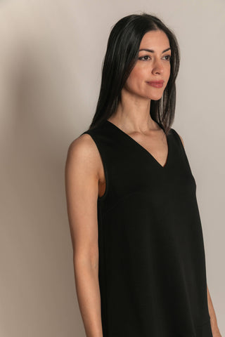 Butter Modal Sleeveless Flutter Skirt Mini Dress