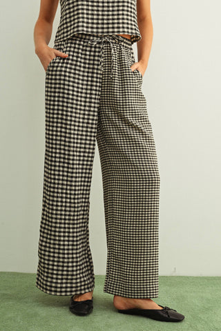 Grant Gingham Straight Pants