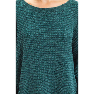 Chenille Boat Neck Dolman Sleeve Sweater