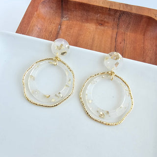 Georgia Earrings - Gold Flake