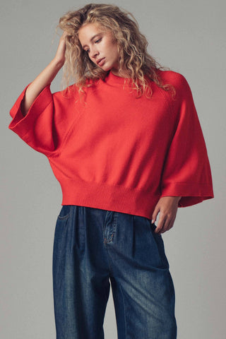 Batwing Sleeve Sweater Top