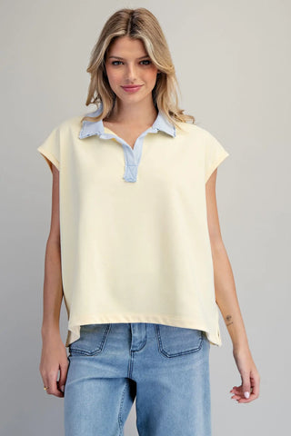 Tricia Terry Collared Top