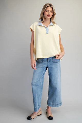 Tricia Terry Collared Top