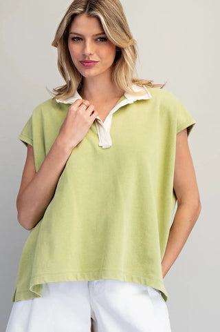 Tricia Terry Collared Top