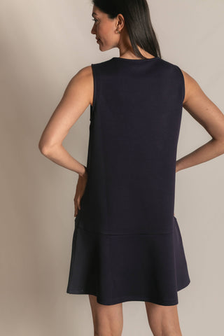 Butter Modal Sleeveless Flutter Skirt Mini Dress