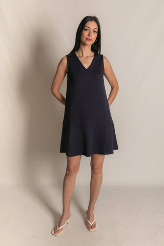 Butter Modal Sleeveless Flutter Skirt Mini Dress