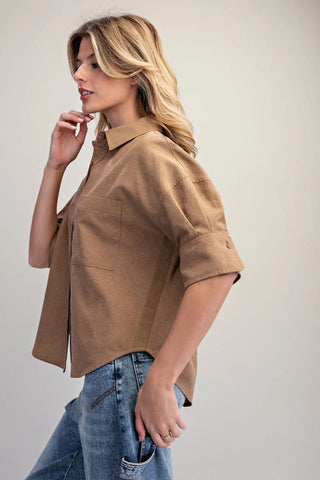 Becky Button Down