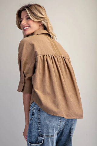 Becky Button Down