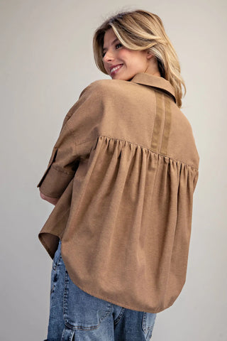 Becky Button Down