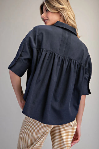 Becky Button Down