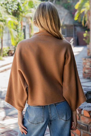 Margie Ribbed Dolman Top