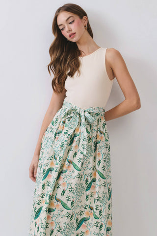 Karsen Contrast Maxi Dress