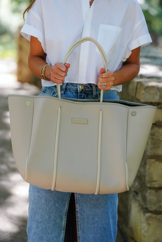 The Parker Tote - Greige