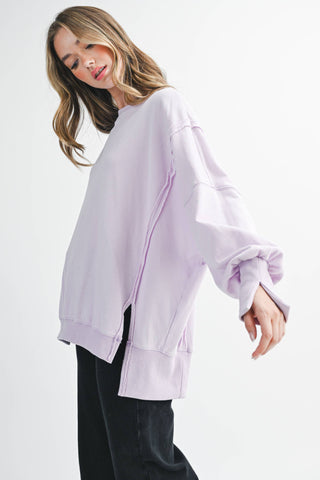 Oversized Seam Detail Pullover