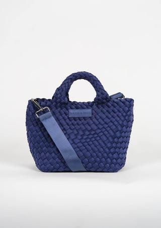 Navy Woven Mini Tote