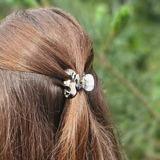 Claire Hair Claw Trio - Ivory & Slate