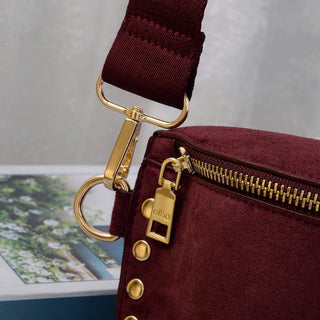 Carina Suede Studded Crossbody Bag