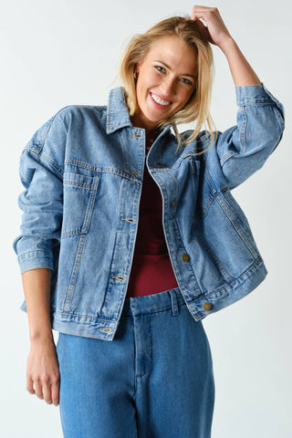 Boxy Denim Trucker Jacket
