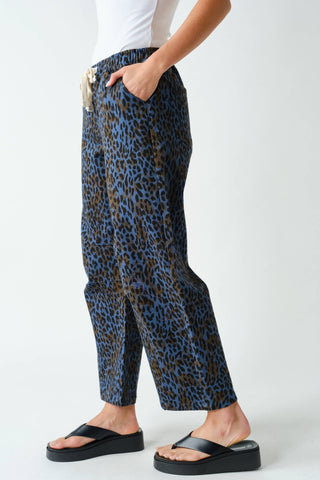 Leopard Lounge Wide-Leg Pants