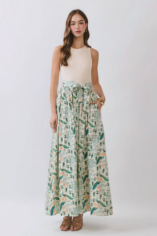 Karsen Contrast Maxi Dress