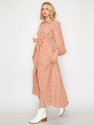Gingham Daydream Maxi Dress