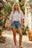 DUSTY BLUE/APRICOT