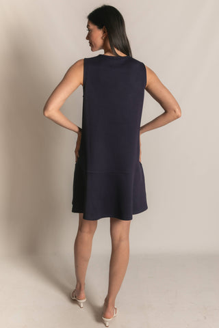 Butter Modal Sleeveless Flutter Skirt Mini Dress