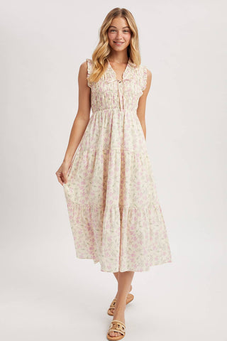 Samantha Smocked Midi Dress