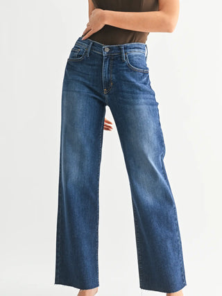 Slim Palazzo Scissor Cut Denim