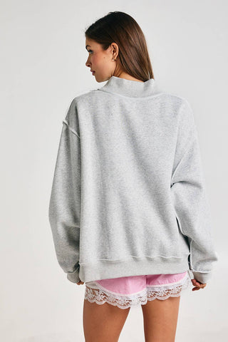 MAHJONG  Reversible "MAHJ"&"BAM" Mock Neck Sweatshirt