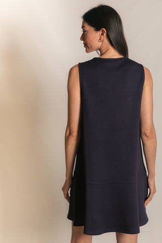 Butter Modal Sleeveless Flutter Skirt Mini Dress