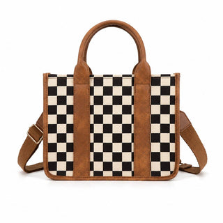 Boston Canvas Tote Crossbody Bag