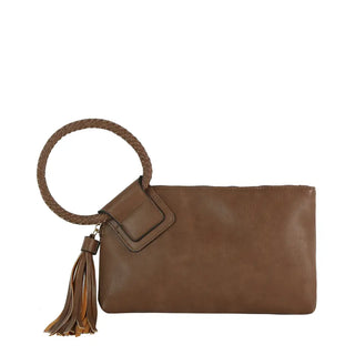 Leather Wristlet Clutch