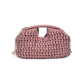 Abigail Straw Clutch Bag With Chain Strap