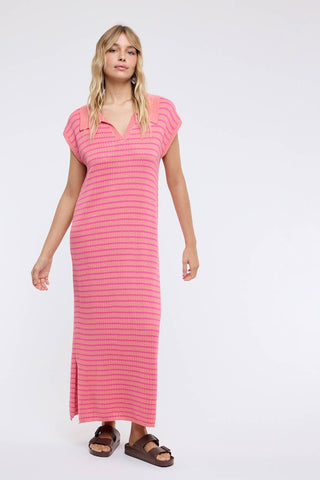 Sorbet Stripe Midi Dress