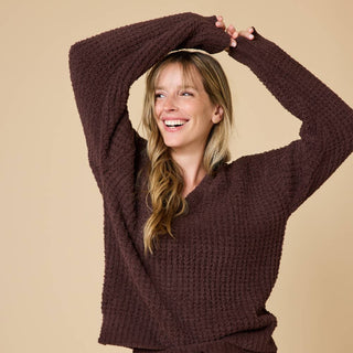 Marshmallow Waffle V-Neck Lounge Set - Oprah's Fave 2025 -