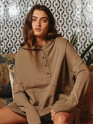 French Terry Oversized Hoodie