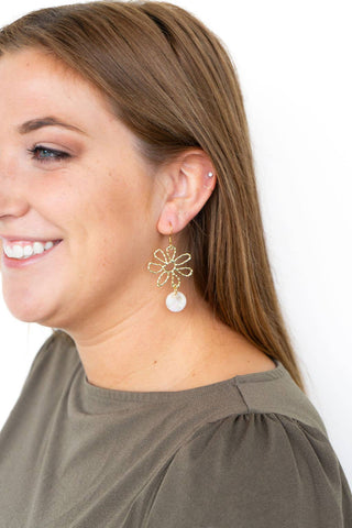 Maisy Earrings - Cream