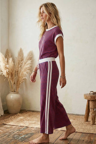 Ribbed Striped 4th of July Lounge Set