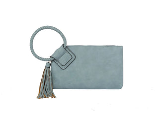 Leather Wristlet Clutch