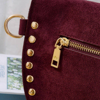 Carina Suede Studded Crossbody Bag