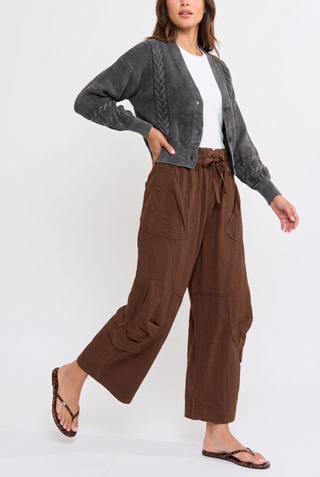Penny Wide-Leg Cargo Pants