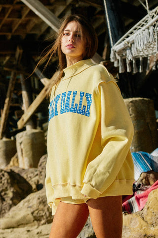 DILLYDALLY + LOLLY GAG| Reversible Mockneck Sweatshirt