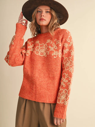 Pam Floral Sweater