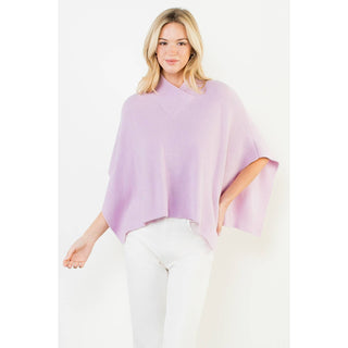 Ribbed Knit Poncho Top