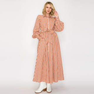 Gingham Daydream Maxi Dress