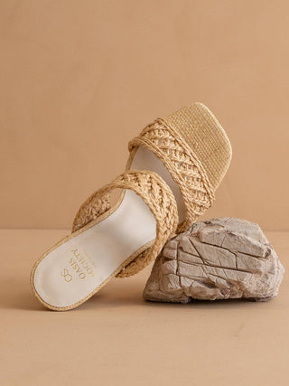 The Barbara Wheat | Woven Double Band Heel